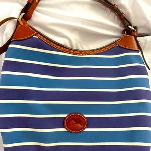 Dooney and Bourke blue stripped bag